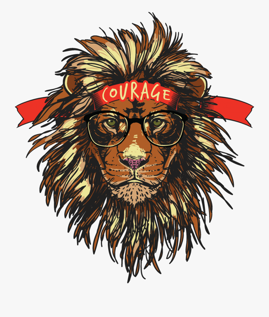Courage Buy T Shirt Design - Courage Lion T Shirt, Transparent Clipart