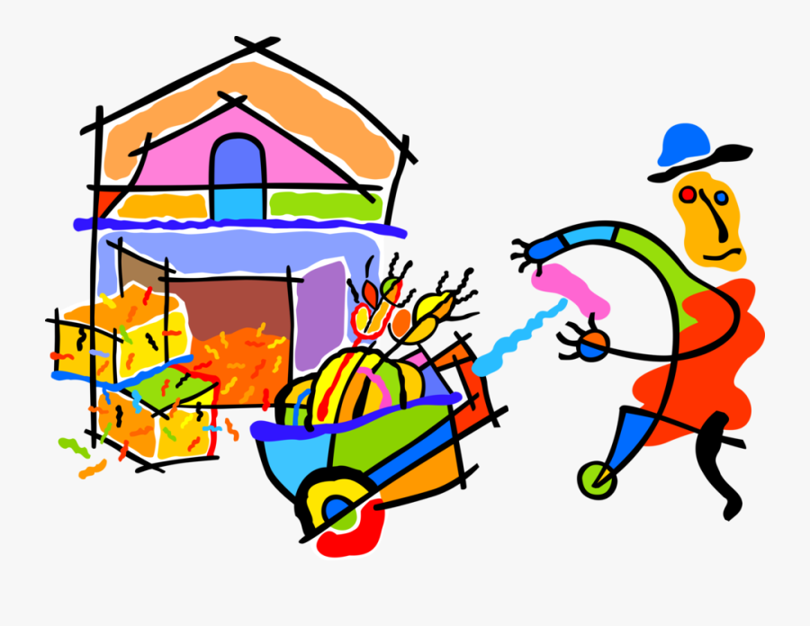 Farming Clipart Farmer Harvesting Crop, Transparent Clipart