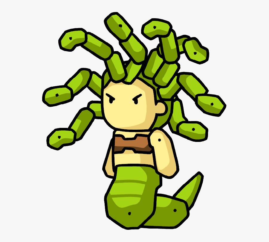 Scribblenauts Medusa - Scribblenauts Greece, Transparent Clipart