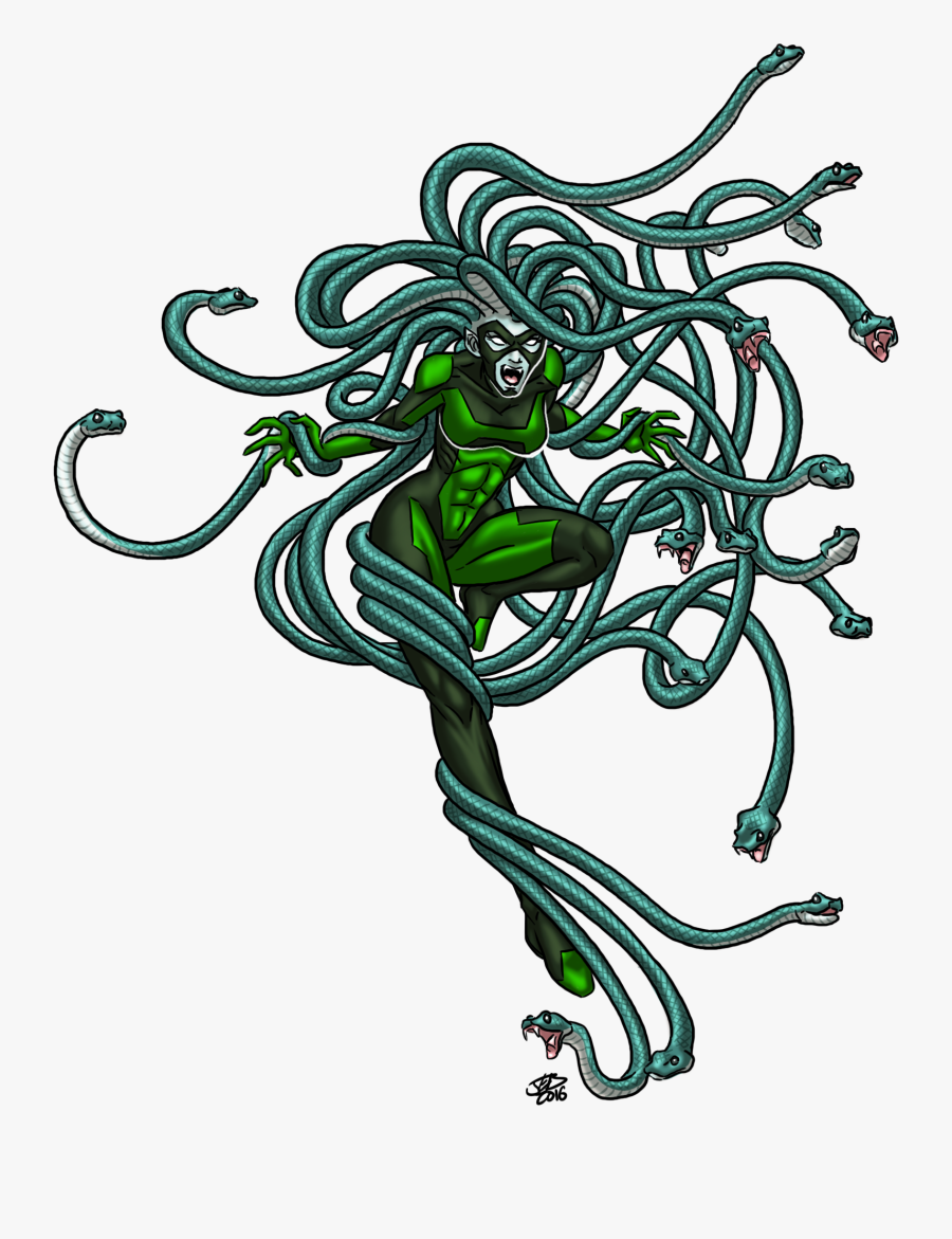 Colored Medusa Cliparts - Medusa Png, Transparent Clipart