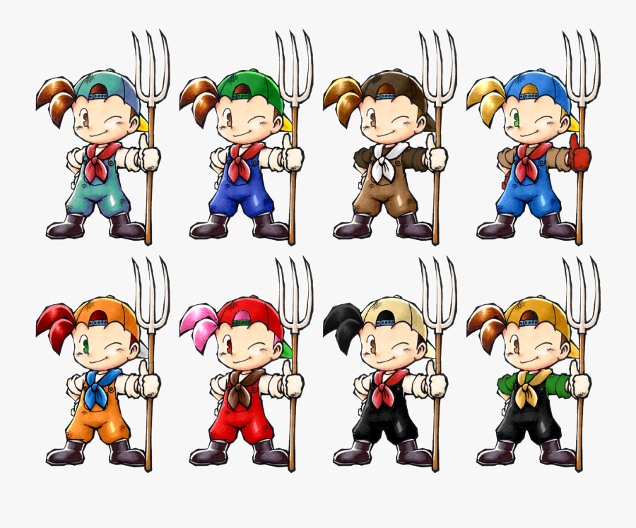 Lizuka"s Alternate Color Mock-ups - Harvest Moon Pete, Transparent Clipart