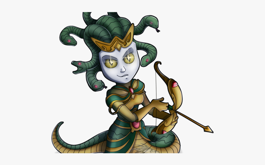 Medusa Clipart Chibi - Medusa Smite Art, Transparent Clipart