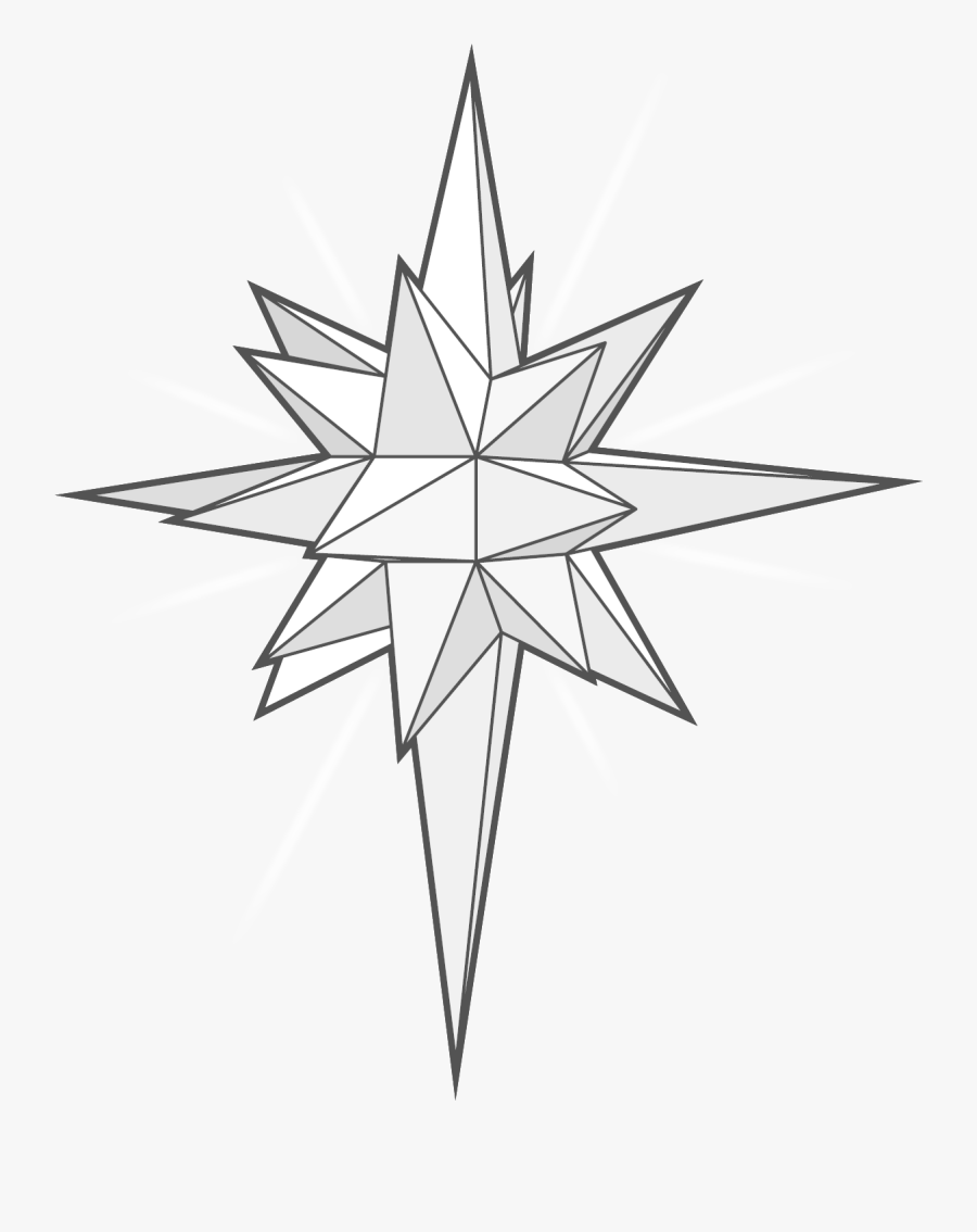 Transparent Bethlehem Star Png - 3d Star Of Bethlehem, Transparent Clipart