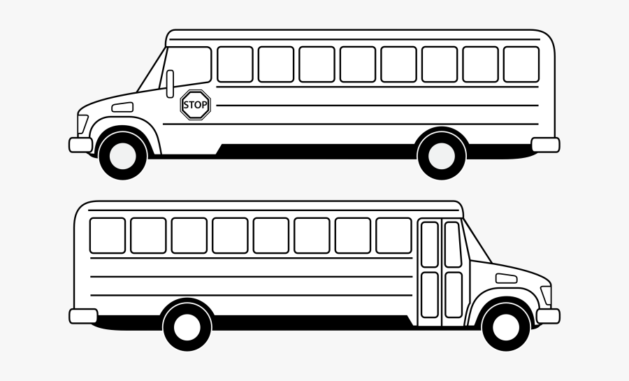 Best Bus Clipart Black And White - School Bus Clipart Black And White, Transparent Clipart