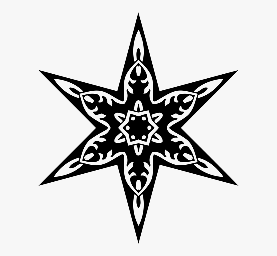 Star,symmetry,monochrome Photography - Chicago Flag Red Star, Transparent Clipart