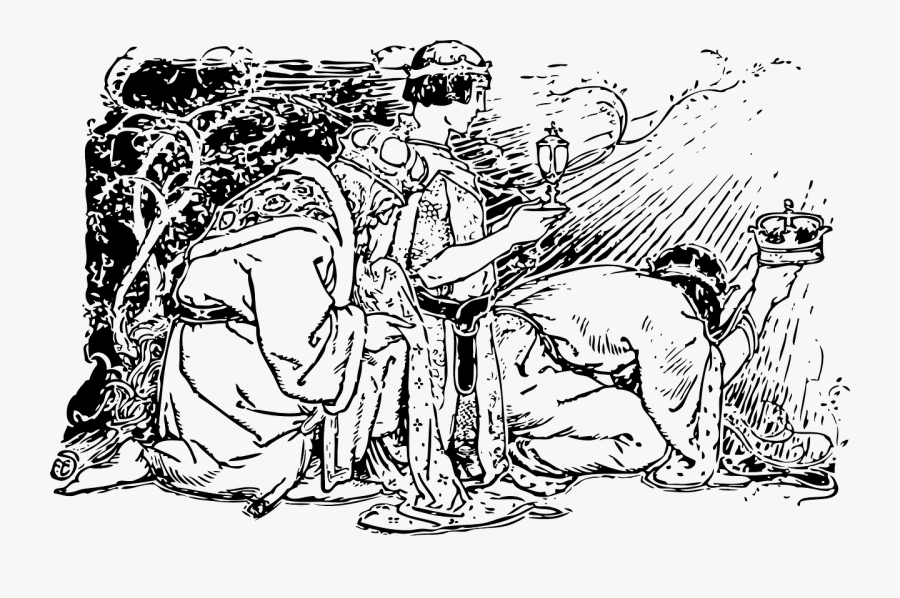 Transparent White Star Png - Three Wise Men Drawing, Transparent Clipart