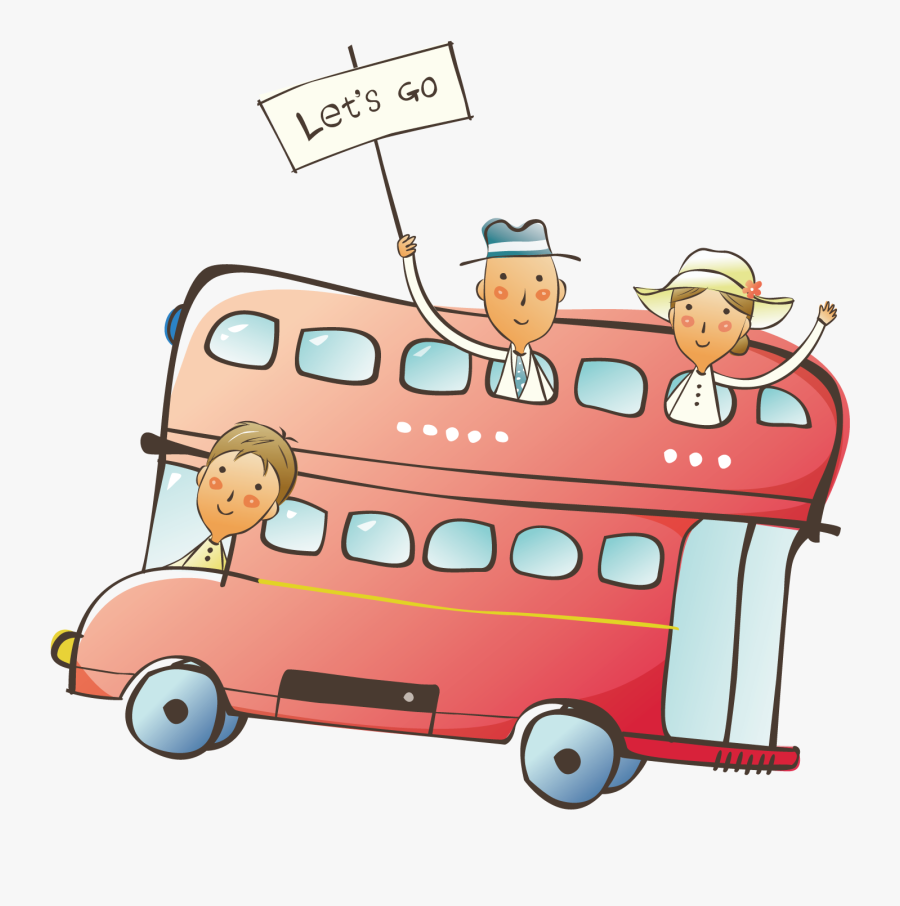 Clip Art Double Happiness Buses - Bus, Transparent Clipart