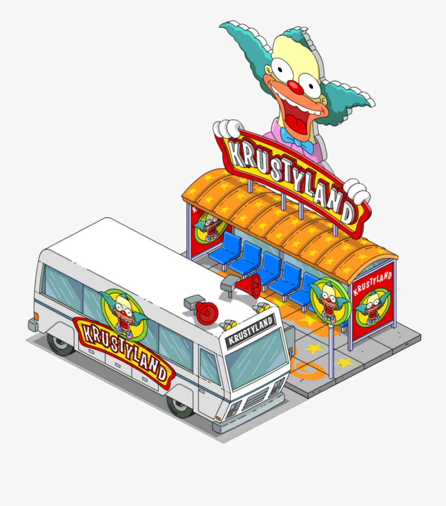 Free The Krustyland Shuttle All - Simpsons Tapped Out To Work Krustyland Png, Transparent Clipart