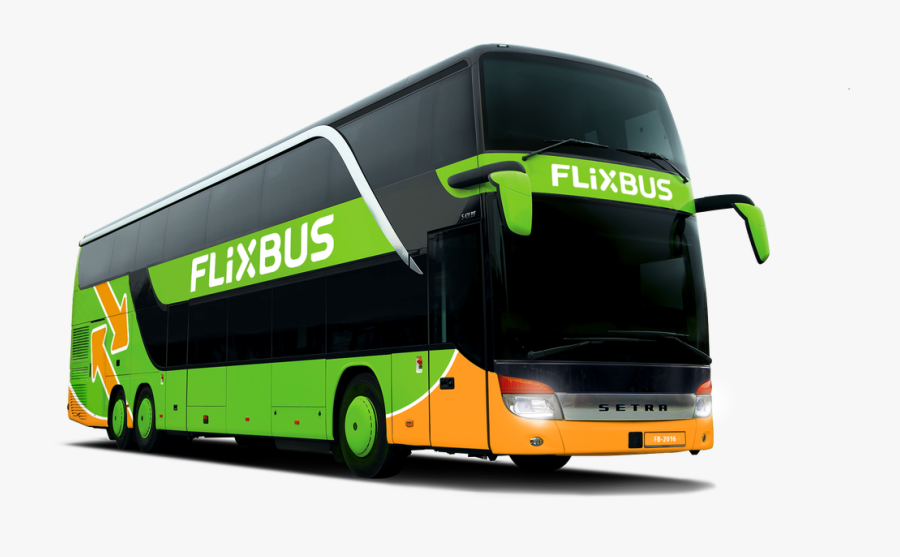 Clip Art Double Happines Bus - Flixbus Transparent, Transparent Clipart