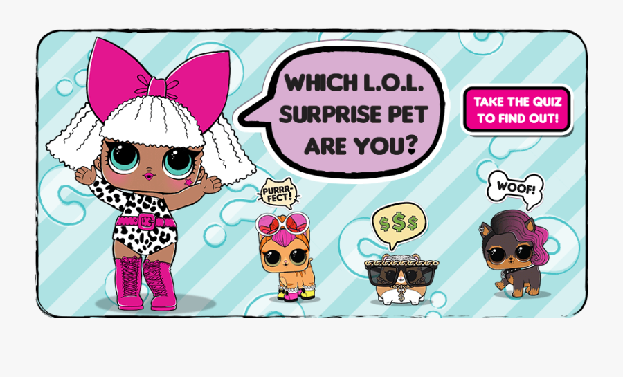 Lol Surprise Pets Adesivo, Transparent Clipart