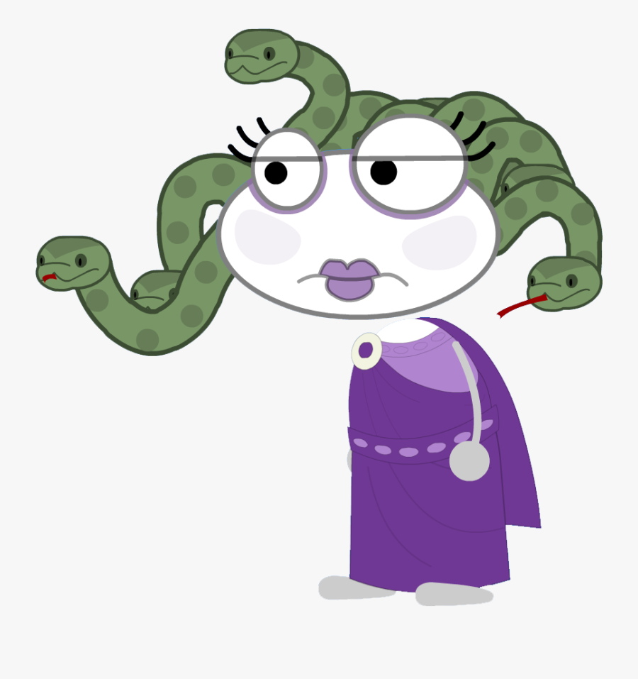 Medusa - Poptropica Wiki - Medusa Percy Jackson Cartoon, Transparent Clipart