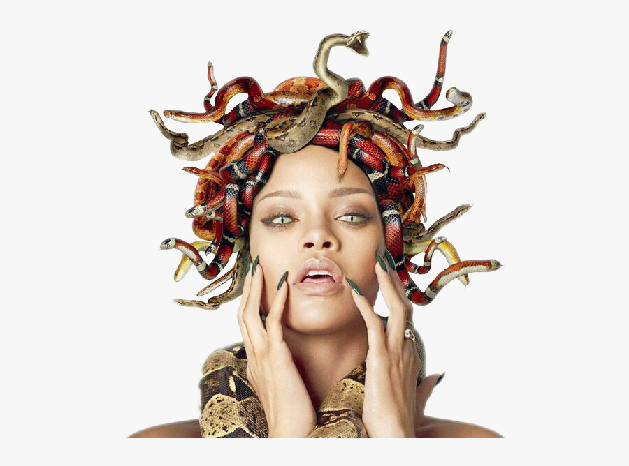 Rihanna Medusa - Medusa Rihanna, Transparent Clipart