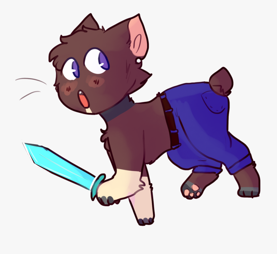 Minecraft Steve By Meow Lord - Cartoon, Transparent Clipart