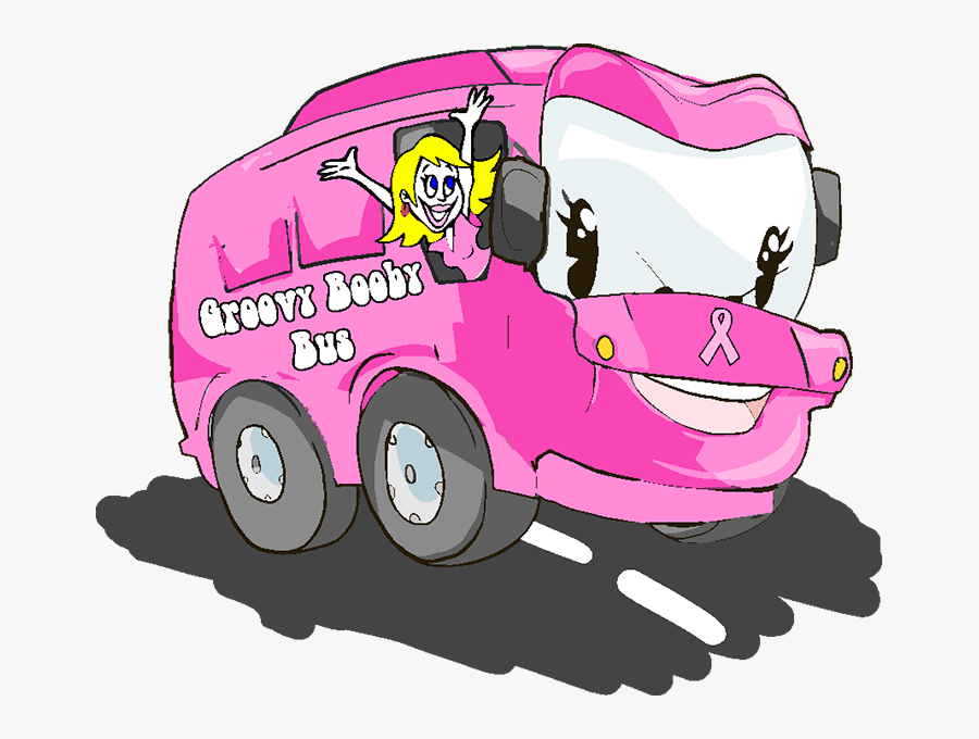 Clipart Woman Bus Driver - Groovy Booby Bus, Transparent Clipart