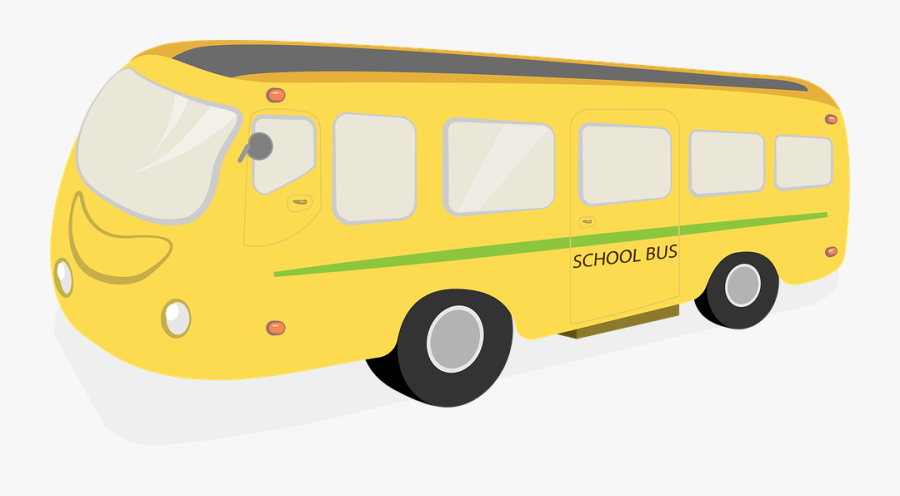 Transparent School Bus Driver Clipart - Un Bus Del Colegio Animado, Transparent Clipart