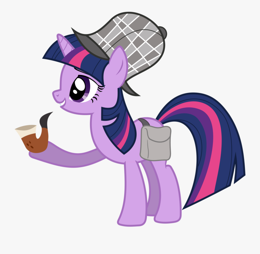 Detective Clipart Sherlock Holmes Pipe - Mlp Sci Twi Pony, Transparent Clipart