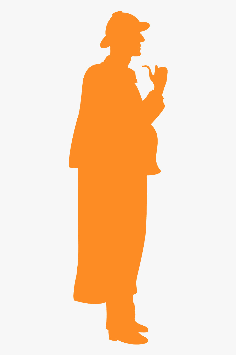 Sherlock Holmes Silhouette Clipart, Transparent Clipart
