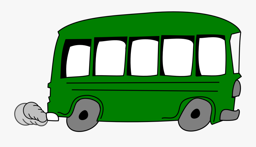 Green Bus Clip Art, Transparent Clipart