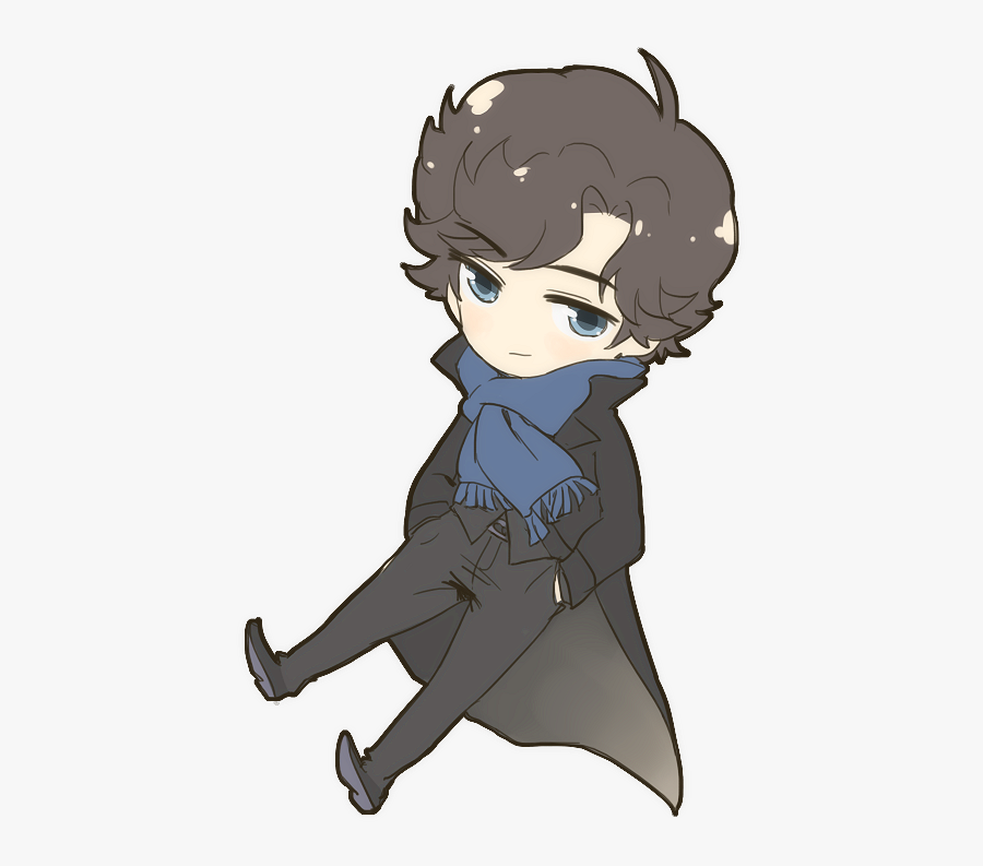 Svg Royalty Free Sh Chibi By Bone Kun Spn Sherl - Sherlock Holmes Chibi, Transparent Clipart