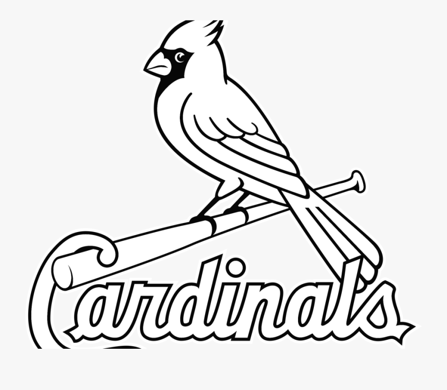 Louis Clipart Louis Cardinals - Cardinals Logo Black And White, Transparent Clipart