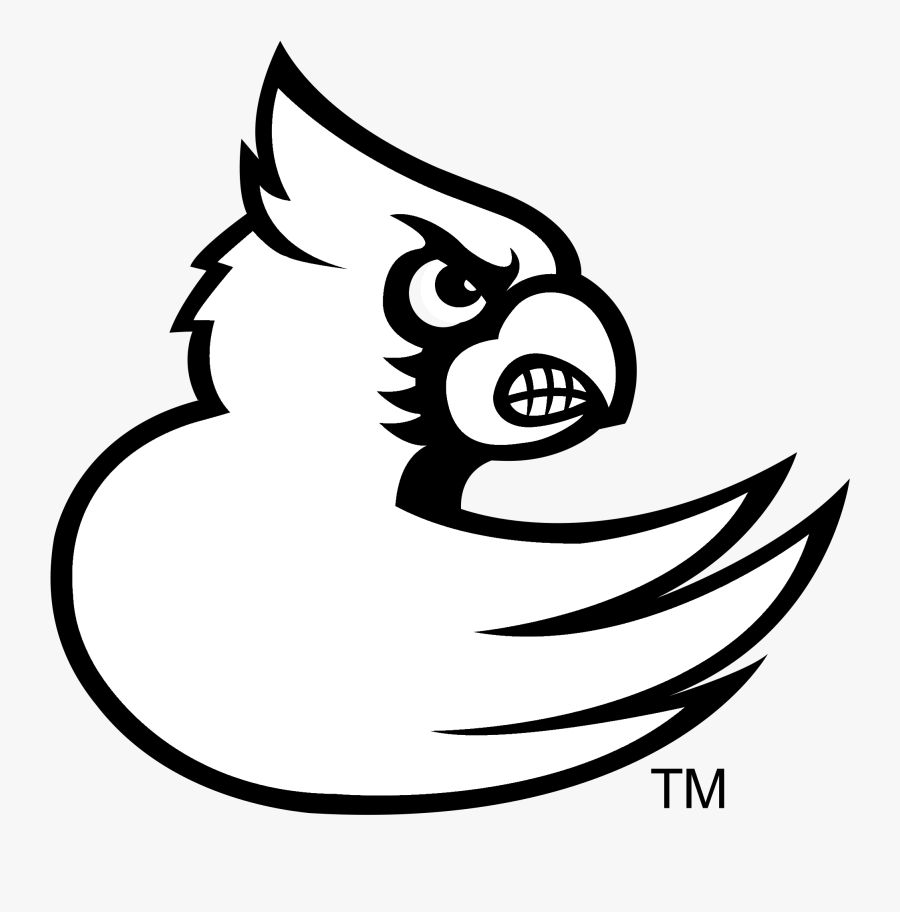 Louisville Cardinals Logo Black And White - Louisville Cardinals Logo Svg, Transparent Clipart
