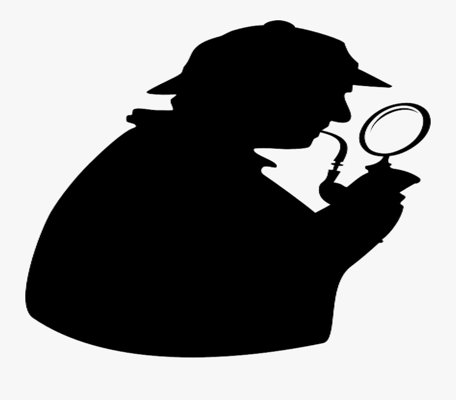 Detective Magnifying Glass Icon, Transparent Clipart