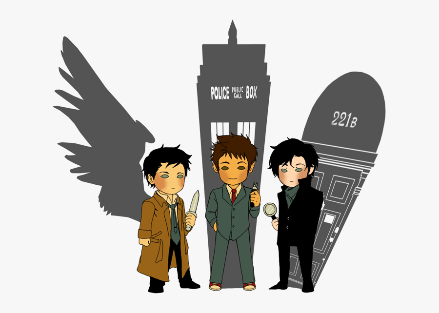 Dr Who Supernatural Sherlock, Transparent Clipart