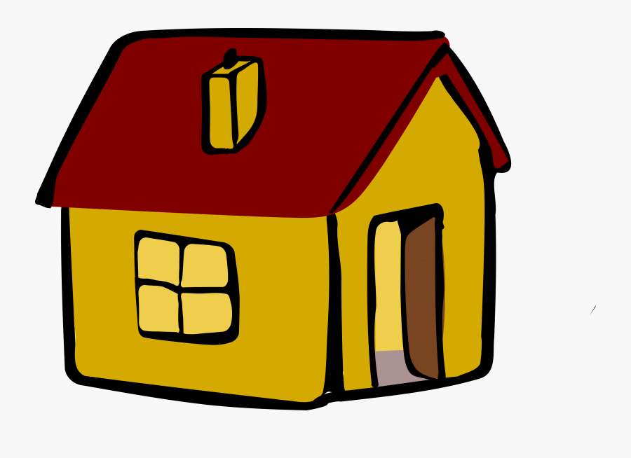 Yellow Shed From The Other Side - Clip Art, Transparent Clipart