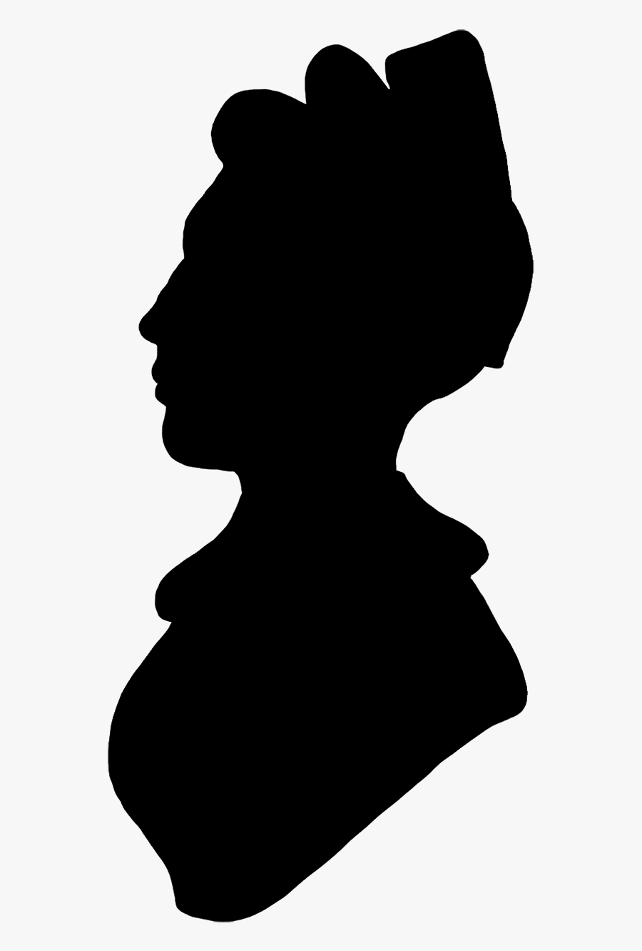 Victorian Silhouette Clipart - Silhouette, Transparent Clipart