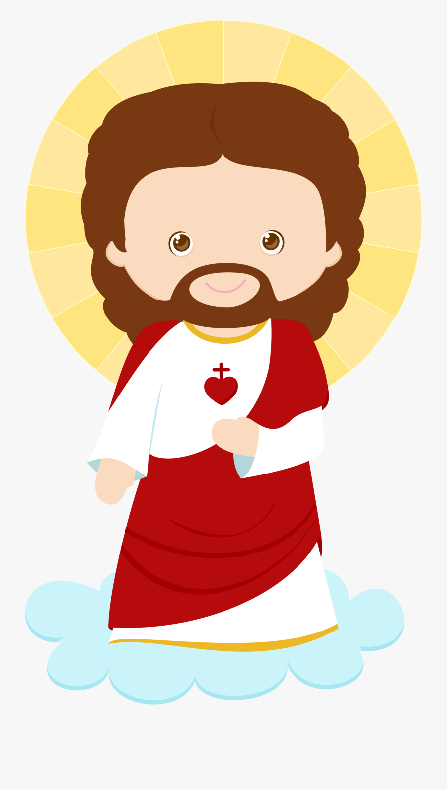 Sagrado Coraz - Sacred Heart Of Jesus Cute, Transparent Clipart