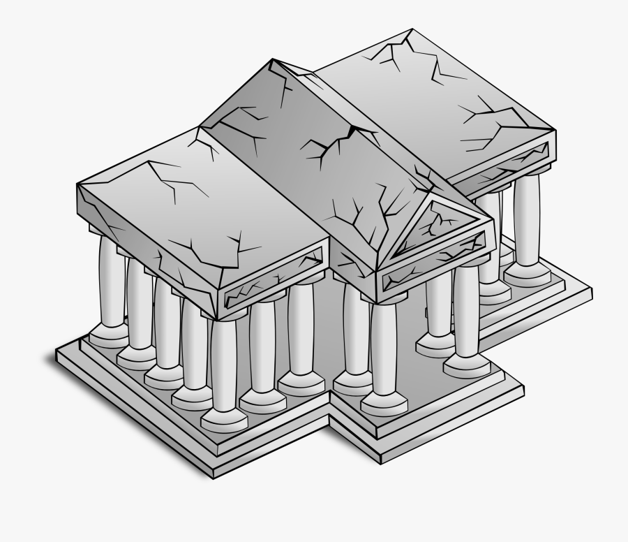 Ruin Clipart Drawing - University Clip Art, Transparent Clipart