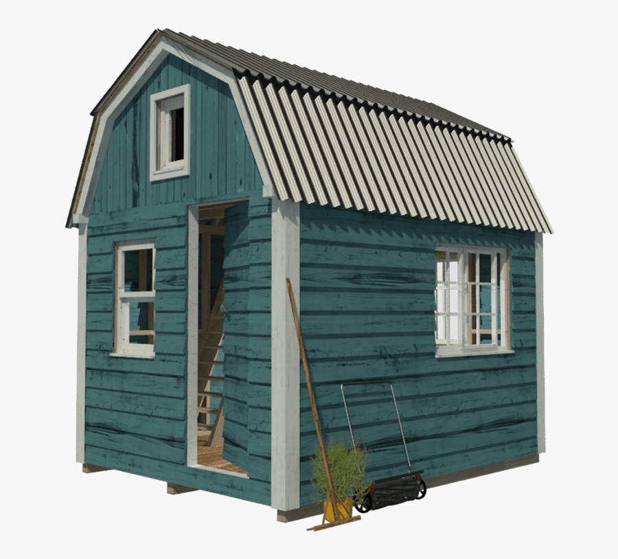 Clipart Download Gambrel Roof Plans Sonja - Tiny House Gambrel Roof, Transparent Clipart