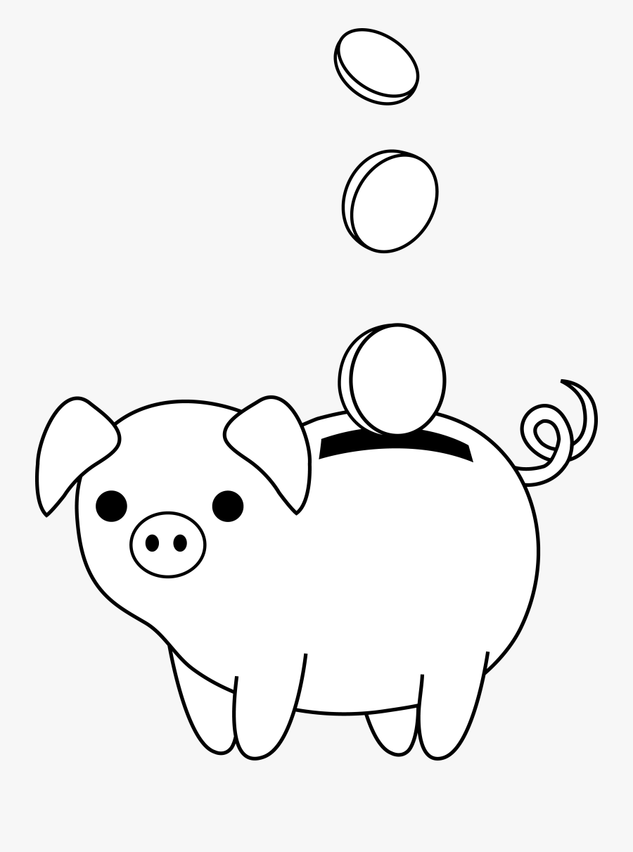 Piggy Bank Drawing Cute, Transparent Clipart