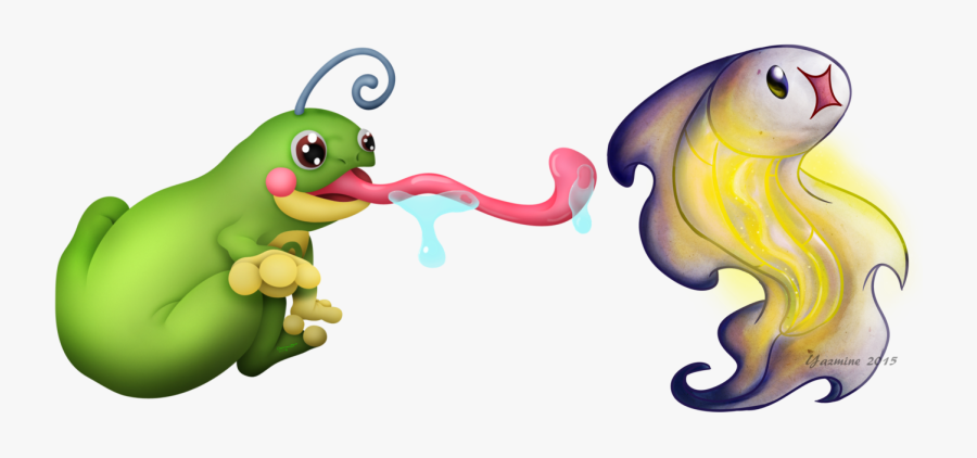 Politoed And Tynamo By Cavemanboo - Cartoon, Transparent Clipart