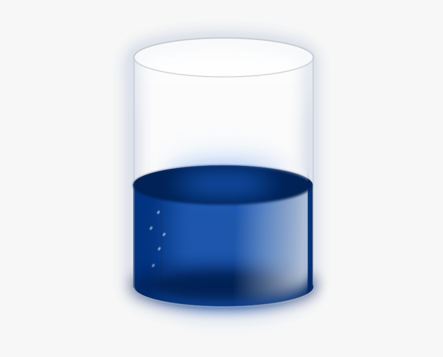 Vaso Con Liquido Azul, Transparent Clipart