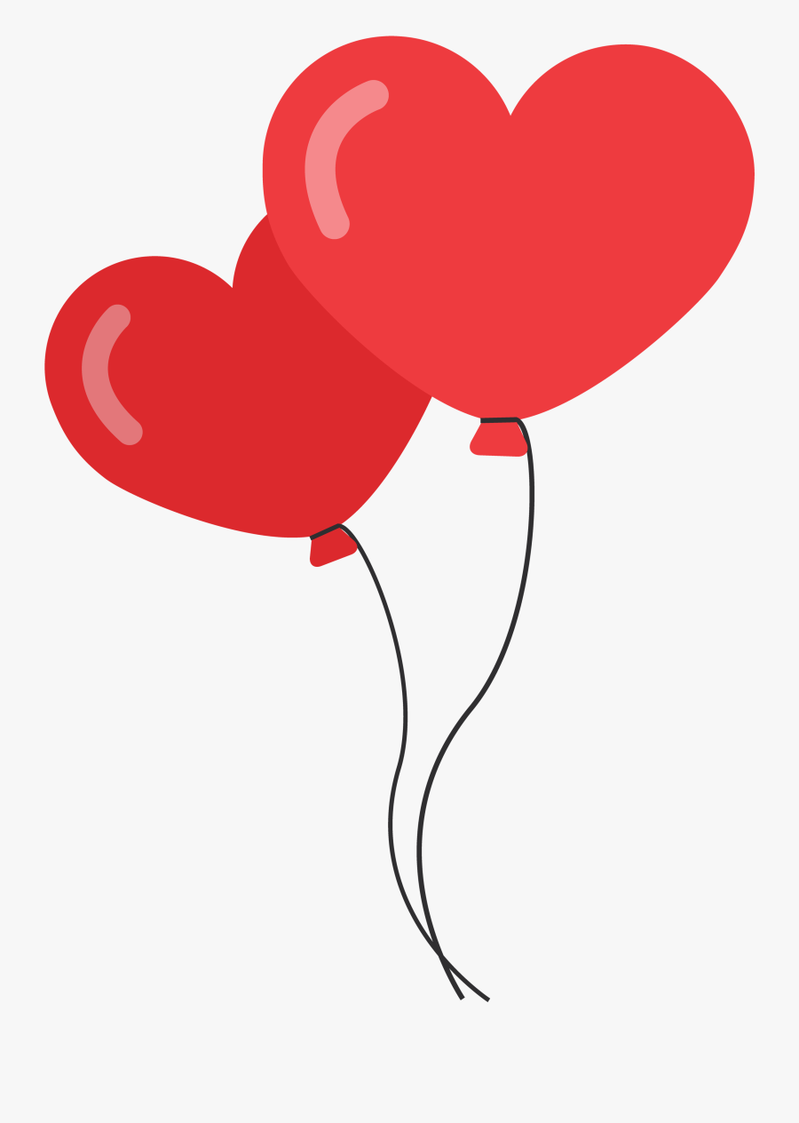 Heart Shape Balloon Png, Transparent Clipart