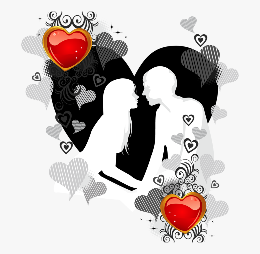 Couples Romance Pinterest Flower - Gambar Animasi Valentine Day, Transparent Clipart