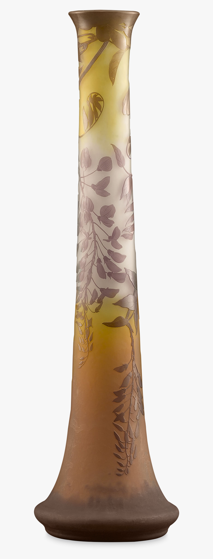 Cameo Glass Vase By Emile Gallé - Lampshade, Transparent Clipart