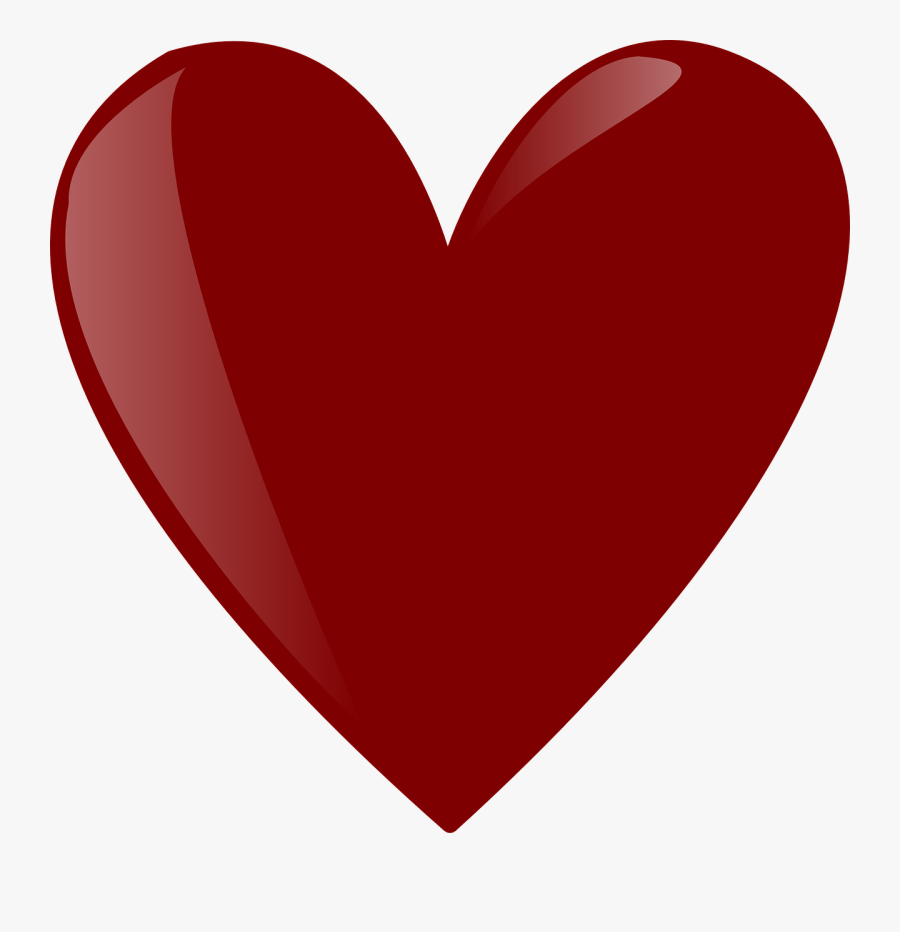 Heart Red Love Free Picture - Heart, Transparent Clipart
