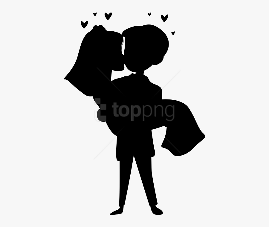 Wedding Couple Silhouette Png - Love Couple Image Png, Transparent Clipart