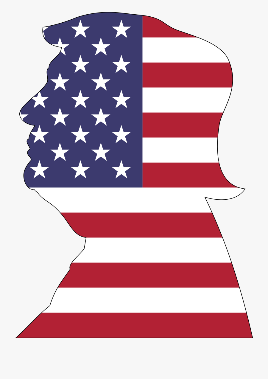 Trump American Flag Png, Transparent Clipart