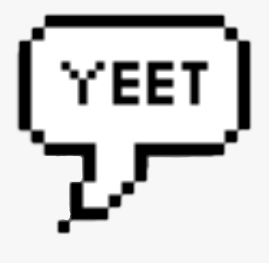 Yeet Speech Bubble, Transparent Clipart
