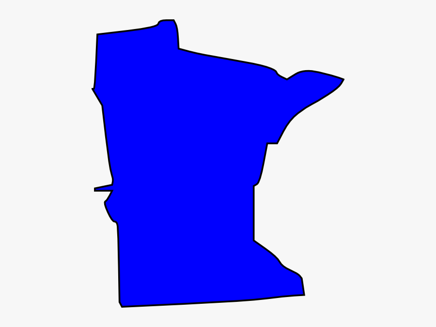 Blue Minnesota State Svg Clip Arts - Minnesota Clipart, Transparent Clipart