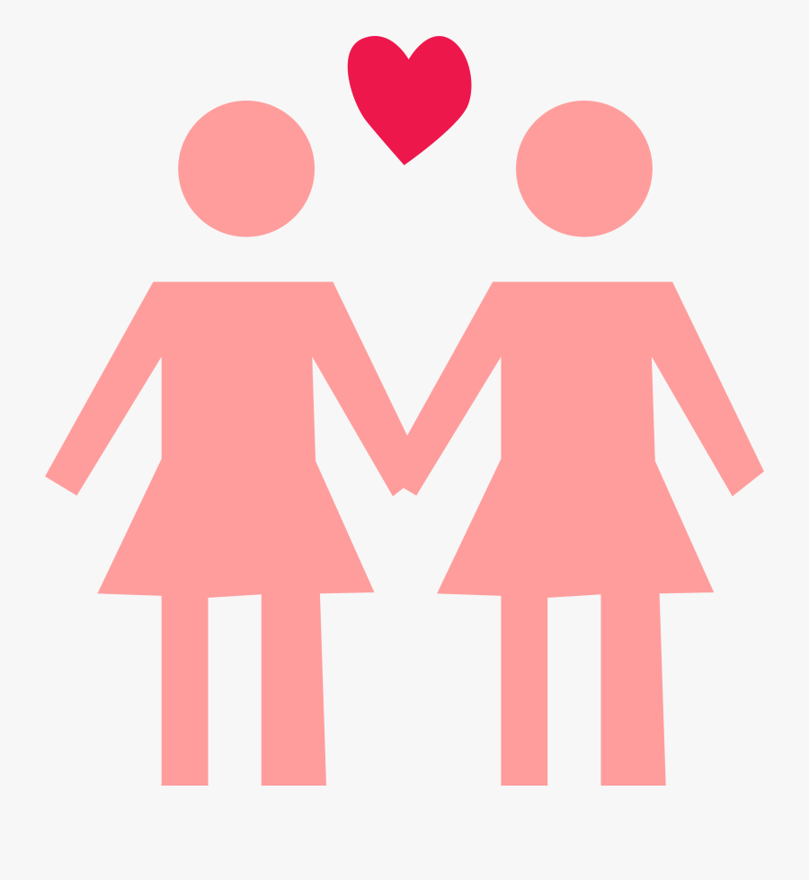 Transparent Couple Silhouette Png - Lesbian Couple Clipart is a free transp...
