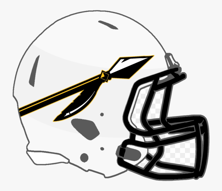 Football Helmet Oak Grove Miss State Clipart Transparent - Black Football Helmet Png, Transparent Clipart