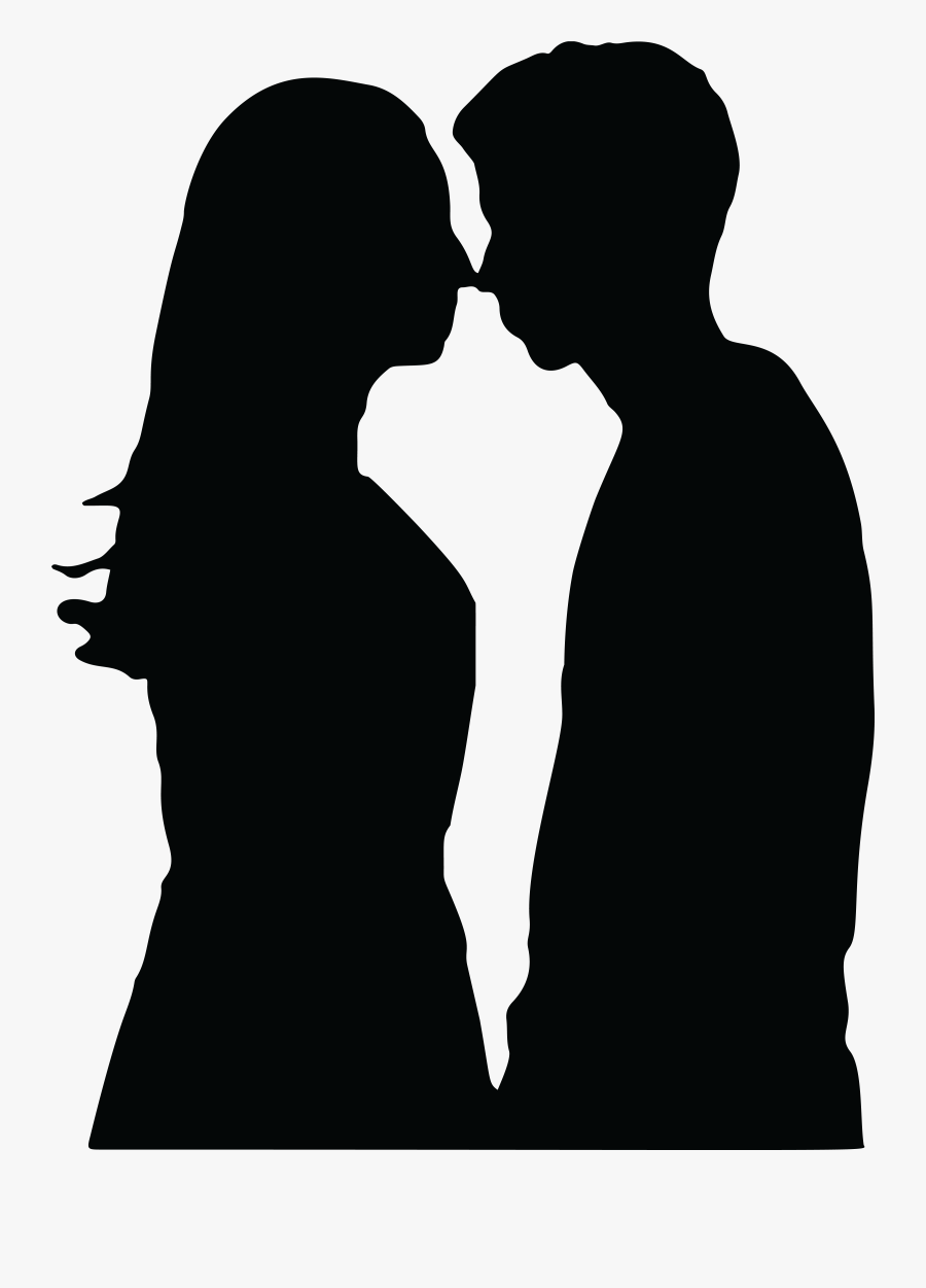 Film Clipart Romantic - Pregnant Couple Silhouette Png, Transparent Clipart