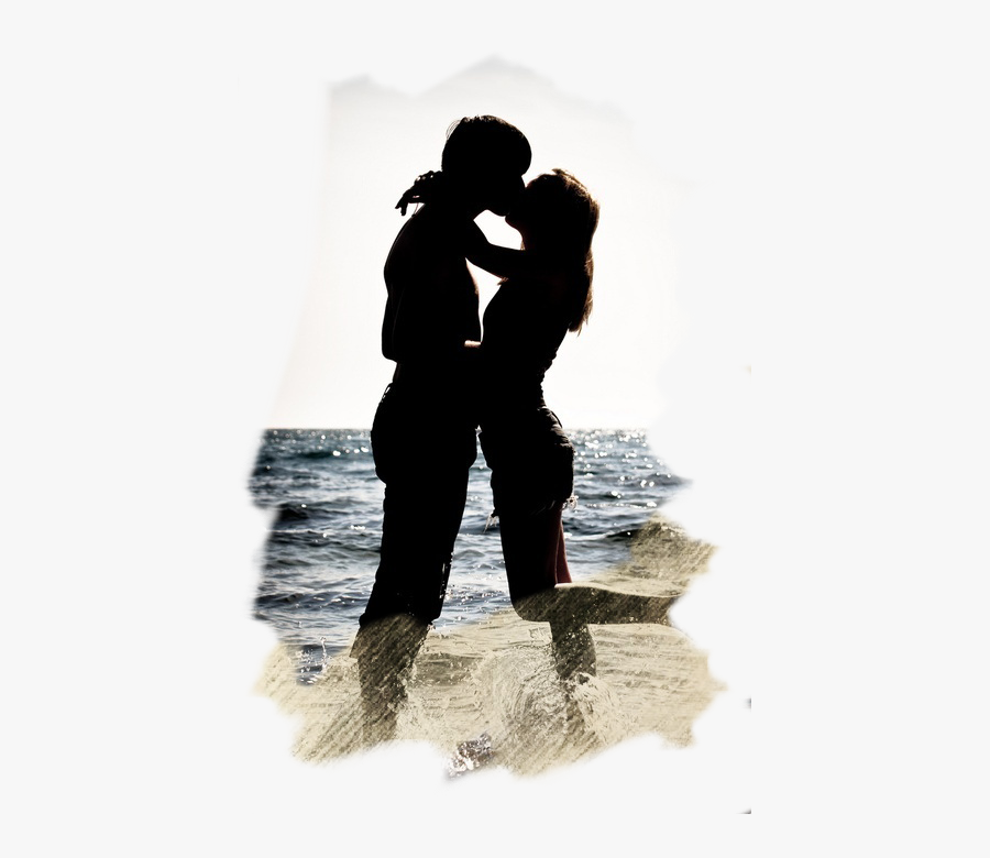 Clip Art Kiss Love Couple Ex - Kiss In The Ocean, Transparent Clipart