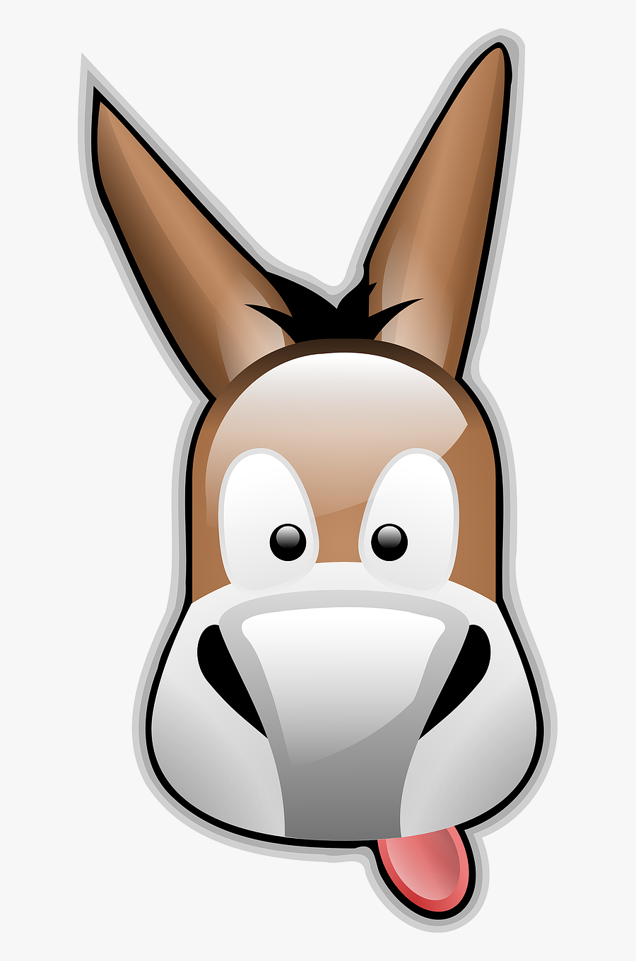 Onlinelabels Clip Art - Donkey Logo Png, Transparent Clipart