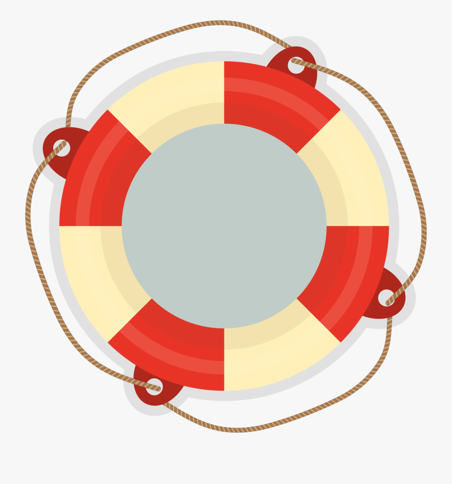 Rings Clipart Life Buoy - Cartoon Lifebuoy Ring, Transparent Clipart