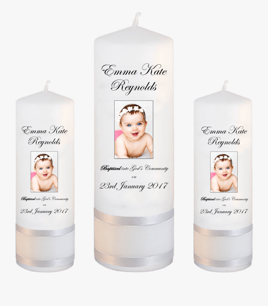 Transpa Candles Baptism Candle Picture - Baptise Candle, Transparent Clipart